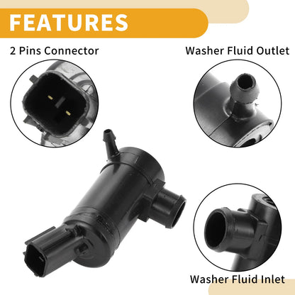 Windshield Washer Pump w/ Grommet for Mitsubishi L200 (2006-2015)