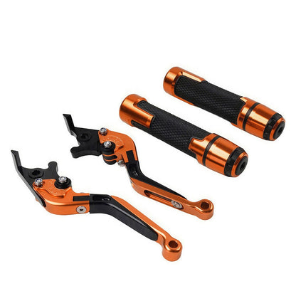 Orange Extendable Brake Clutch Lever Grip Set for Yamaha YZF R1 (2009-2014)