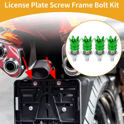 License Plate Screws Cover 40mm 4Pcs for Universal Motorcycle