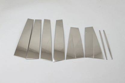 Steel Window Pillar Post Cover Trim for JEEP Compass 2017-2021 8 x Pieces
