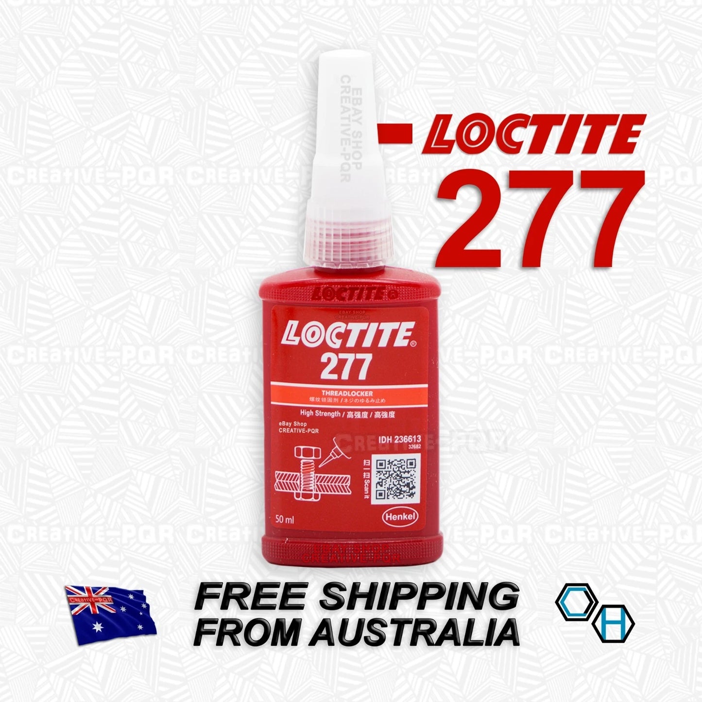Loctite 277 50ml High Strength Red Threadlocker for Large Bolts