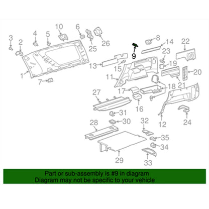 Cargo Net Hook Clip for Toyota 4Runner Sequoia Sienna Tundra (2003-2023)