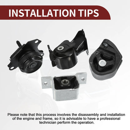 Engine Motor Trans Mount Set for Honda CRV 2.4L 4WD (2002-2006)