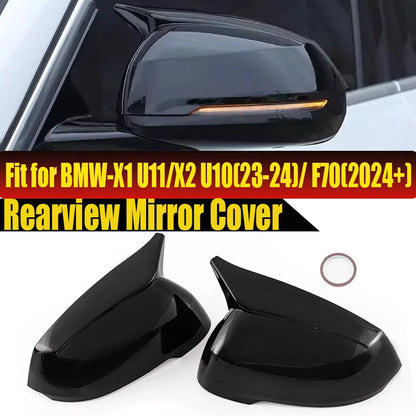 Glossy Black Rear View Wing Mirror Cover Cap for BMW X1 U11 (2023-2025)