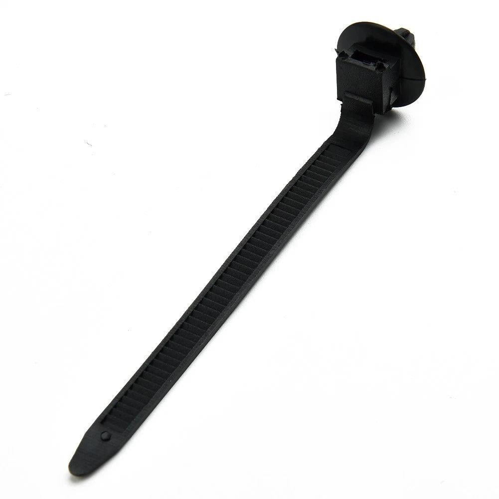 50x Nylon Push Mount Clip Wire Tie Zip Straps Pipe Cable Fastener Black