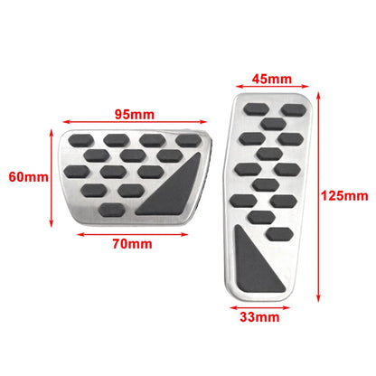 Stainless Steel Gas Brake Pedals Cover for Jeep Wrangler JL (2018-2022)