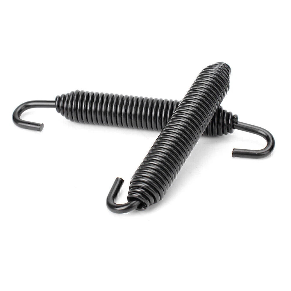 Black Universal Long Outlaw Racing Stainless Header Exhaust Springs 83mm