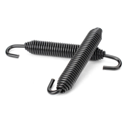 Black Universal Long Outlaw Racing Stainless Header Exhaust Springs 83mm