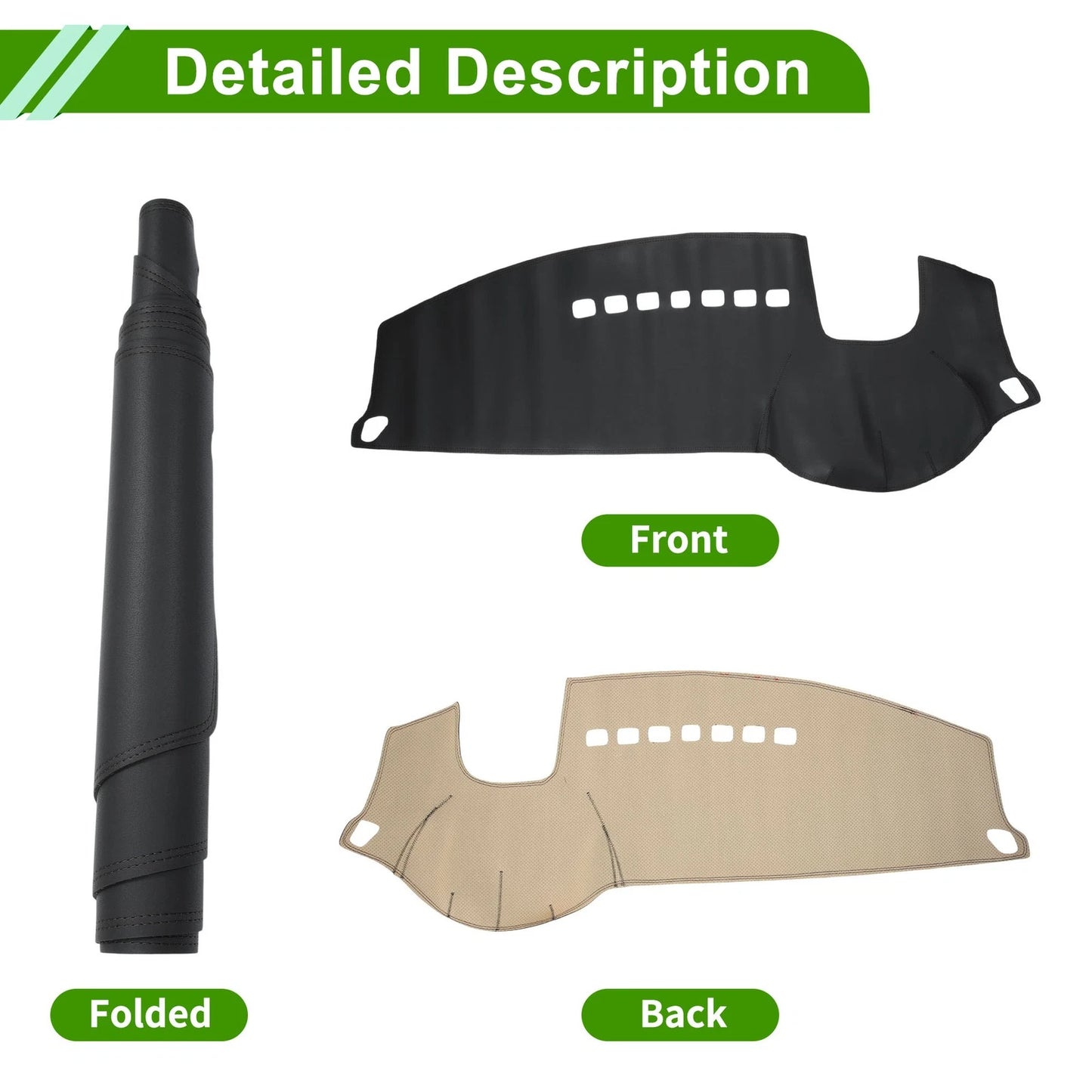 Dashboard Cover Mat for Peugeot 508 (2010-2015) Black