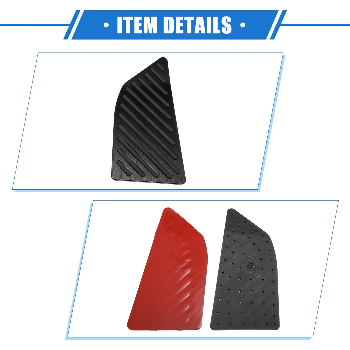 Aluminum Alloy Black Foot Rest Pedal Cover for Toyota Corolla (2019-2020)