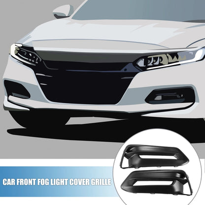Front Fog Light Grille Covers for Honda Accord (2018-2020) Black