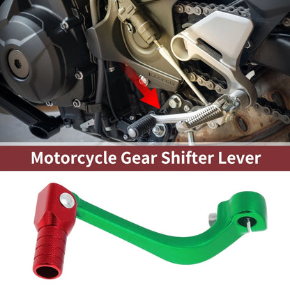 Folding Shifter Lever for Honda CRF110F (2013-2018) - Green & Red