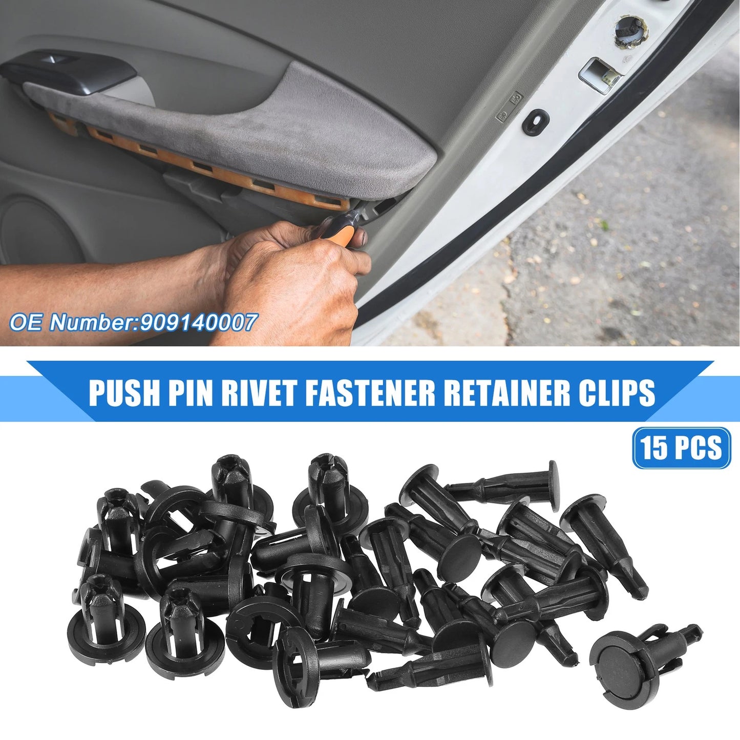 15 Pcs Push Pin Rivet Fasteners for Subaru Ascent (2019-2021)