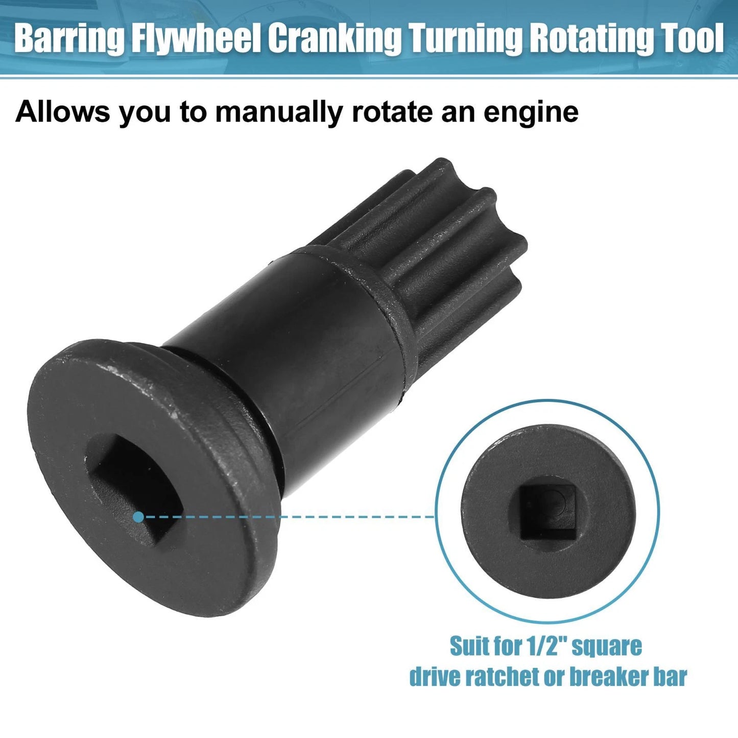 Engine Barring Rotating Tool for Dodge Pickups B/C Series Diesel Engines