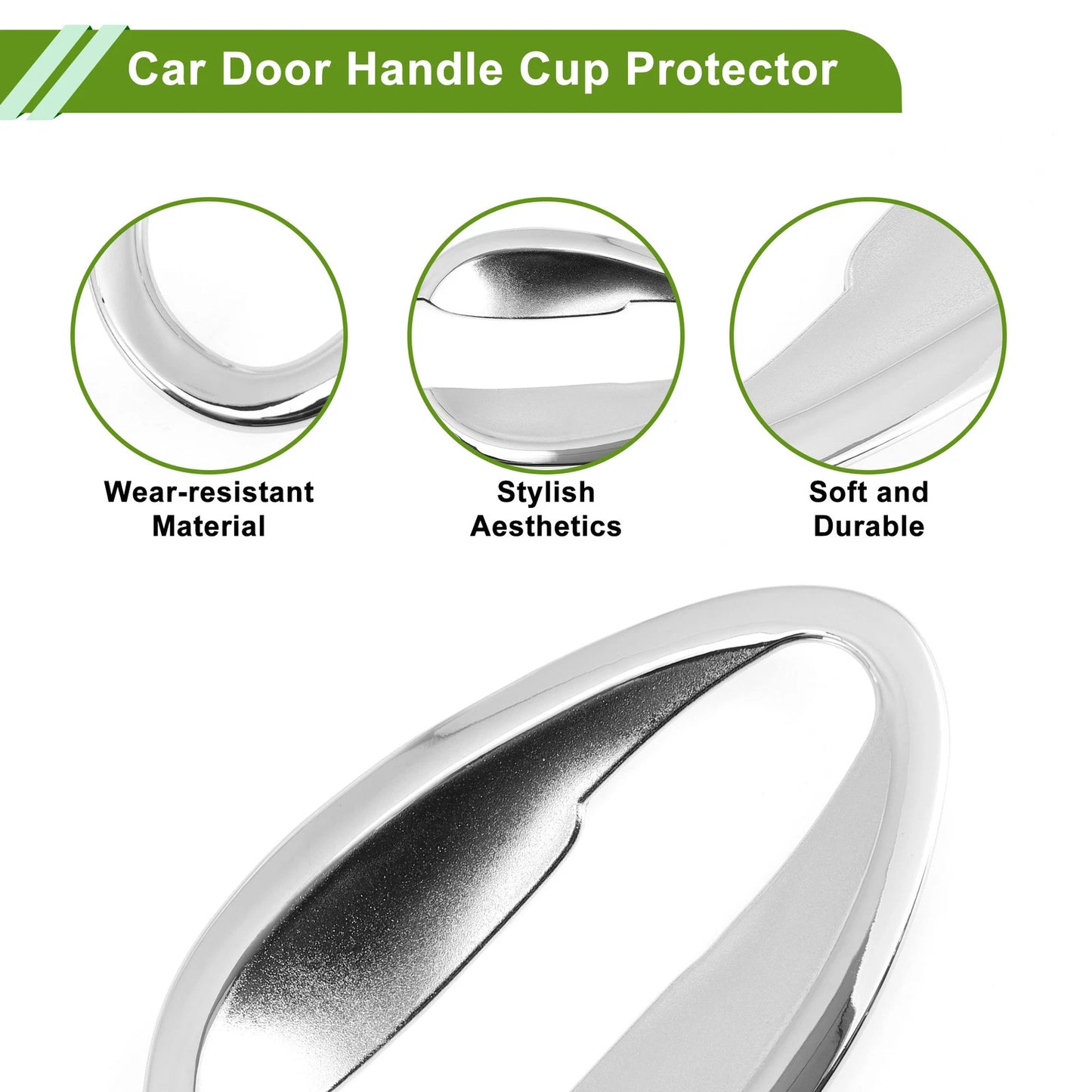 Chrome Silver Door Handle Cup Protectors for Mazda CX-5 2013-2017 (8 Pcs)
