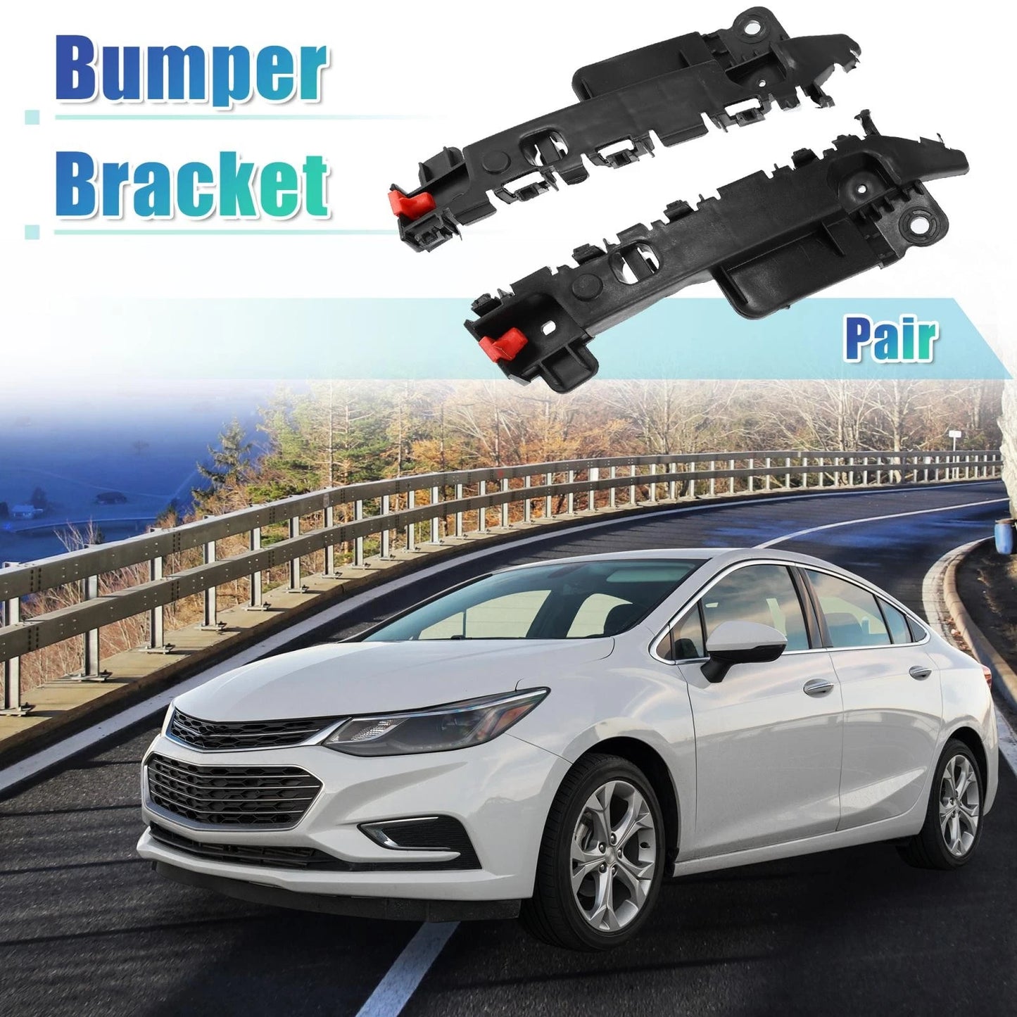 Front Bumper Retainer Bracket Support Mount for Chevrolet Cruze (2011-2016)
