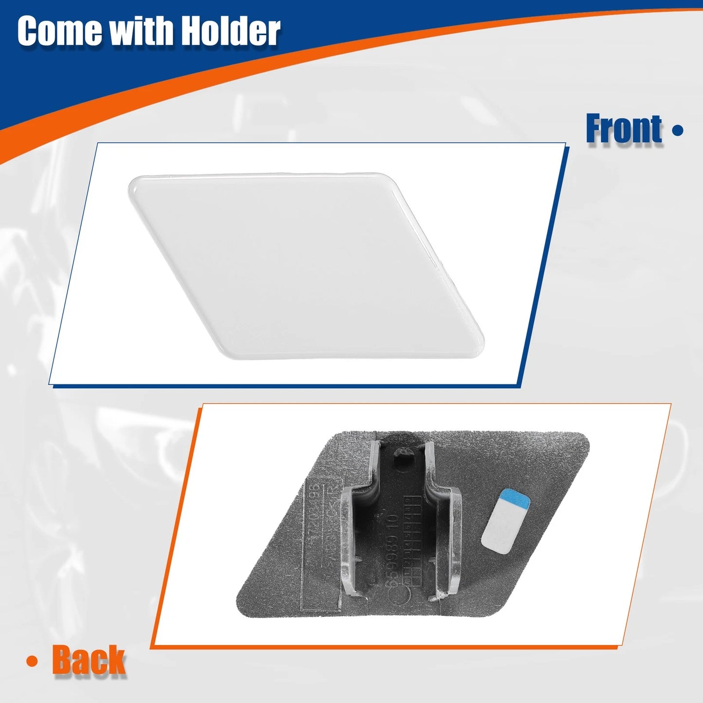Front Bumper Washer Nozzle Cover for BMW 3 Series E90 E91 (2006-2013)