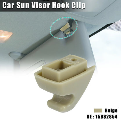 Beige Plastic Visor Hook Clip Bracket Retainer for Chevy GMC
