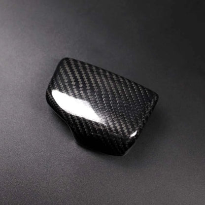 Real Carbon Fiber Gear Shift Knob Head Cover Trim For Audi A4 S4 B9 2016-2018