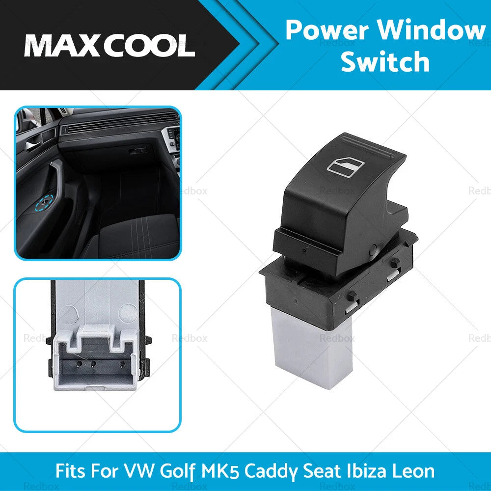 Electric Power Window Switch for VW Golf MK5, Caddy, Passat, Amarok (2004-2014)