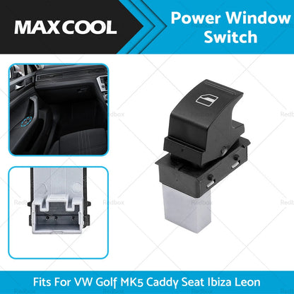 Electric Power Window Switch for VW Golf MK5, Caddy, Passat, Amarok (2004-2014)