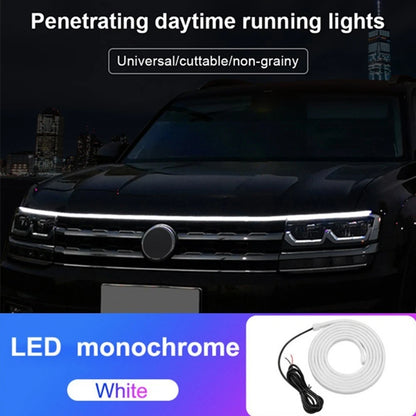 120cm LED Daytime Running Light Strip for Car Hood Waterproof Flexible Lamp