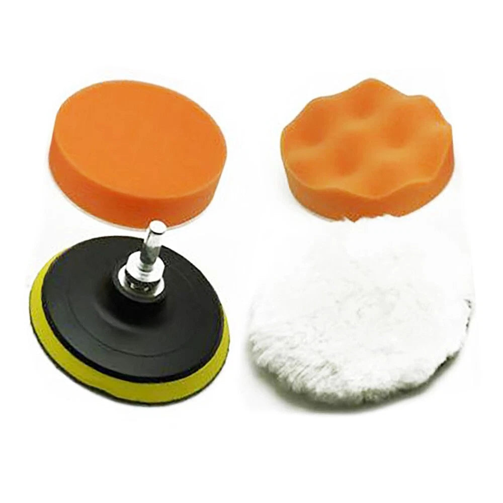 Buffer Pads 4Inch Polishing Sponge Drill Adapter for Car Polisher