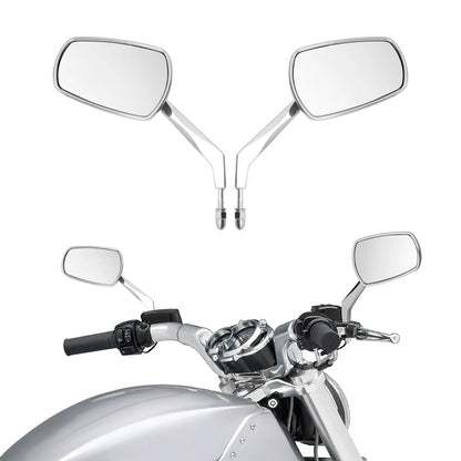 Chrome Rear View Mirrors for Harley Touring Street Road Glide 1982-2024