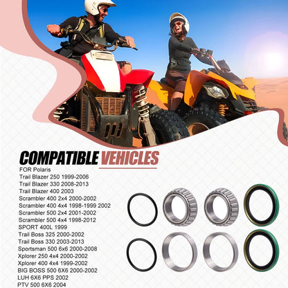 Rear Hub Bearing Seal Repair Kit for Polaris Trail Blazer 330/400 (2003-2013)