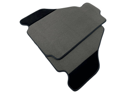 Gray Floor Mats for Ferrari F430 2004-2009 Carpet & Alcantara Leather 2 x