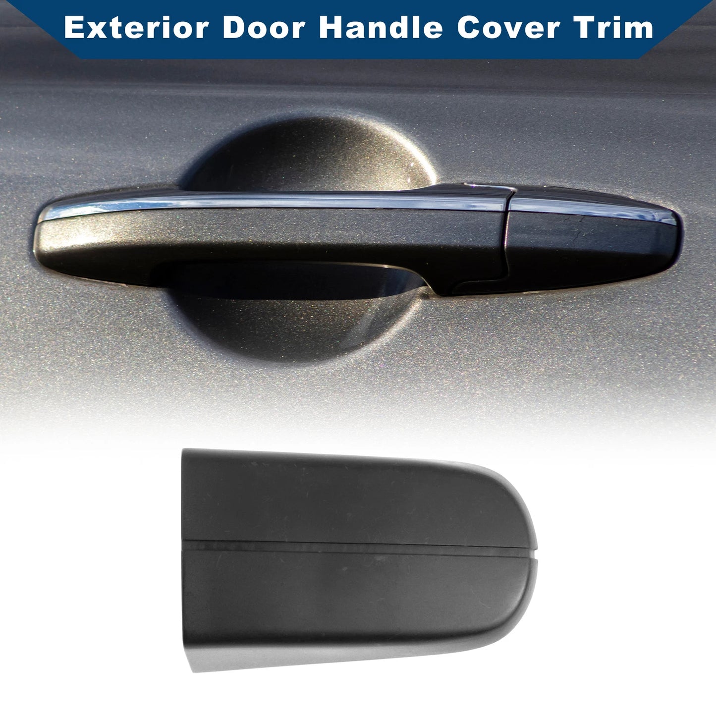 Exterior Door Handle Cover Trim for Ford KUGA MK1 2008-2012 Black ABS