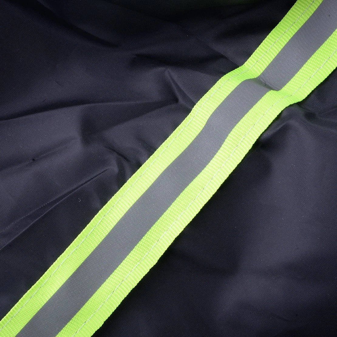 Black Half Body Roof Cover for Car - UV Rain Snow Resistant