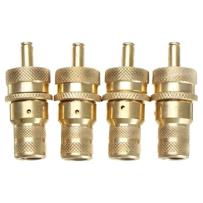 3 x TPMS Valve Tee Adapter Connectors for Motorcycles Car - Pure Copper
