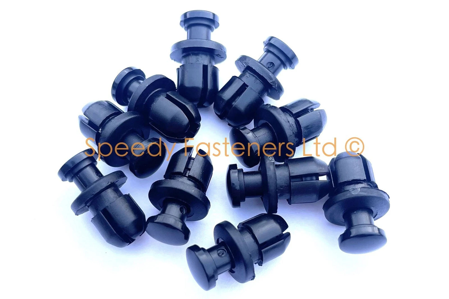 10x 8mm Carrosserie Tête de fourche Clips Plastique Pince Vis Rivets for Honda