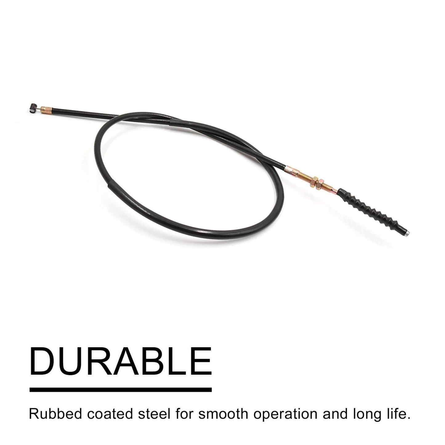 Clutch Cable / 42.5" / Black Rubber for Honda CG125