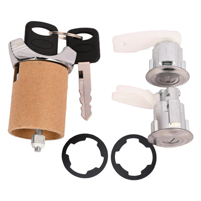 Ignition Switch Lock Cylinder + Door Lock Cylinder 2 x for Ford