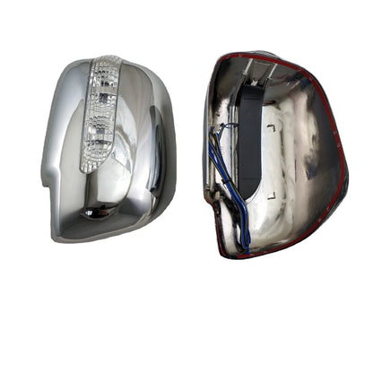 Chrome Rearview Mirror LED Light Cover Trim for Toyota Hilux Vigo (2005-2011)