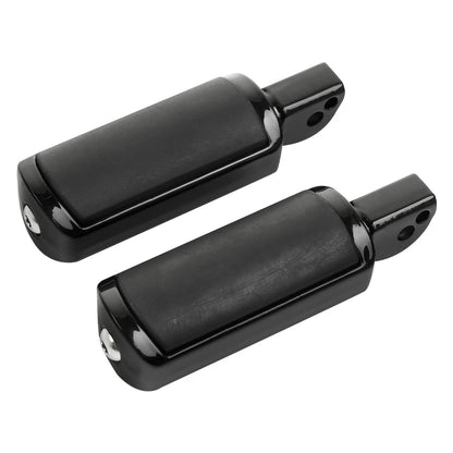 Black Passenger Footpegs for Harley Softail Deluxe Fat Bob (2018-2025)