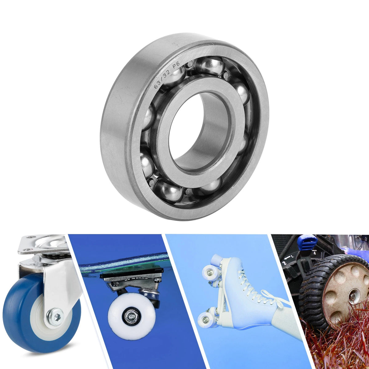 32x75x20mm 1 Pc Deep Groove Ball Bearings for Scooter Skateboard Wheel