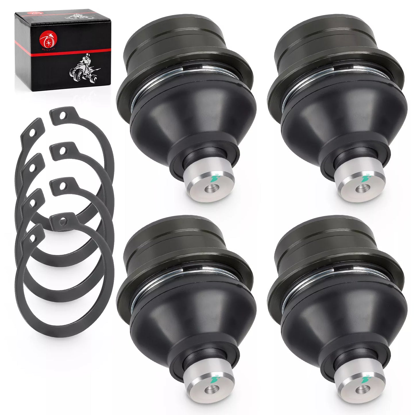 4x Ball Joints for Suzuki Vinson 500 Eiger 400 500 Upper Lower (2003–2009)