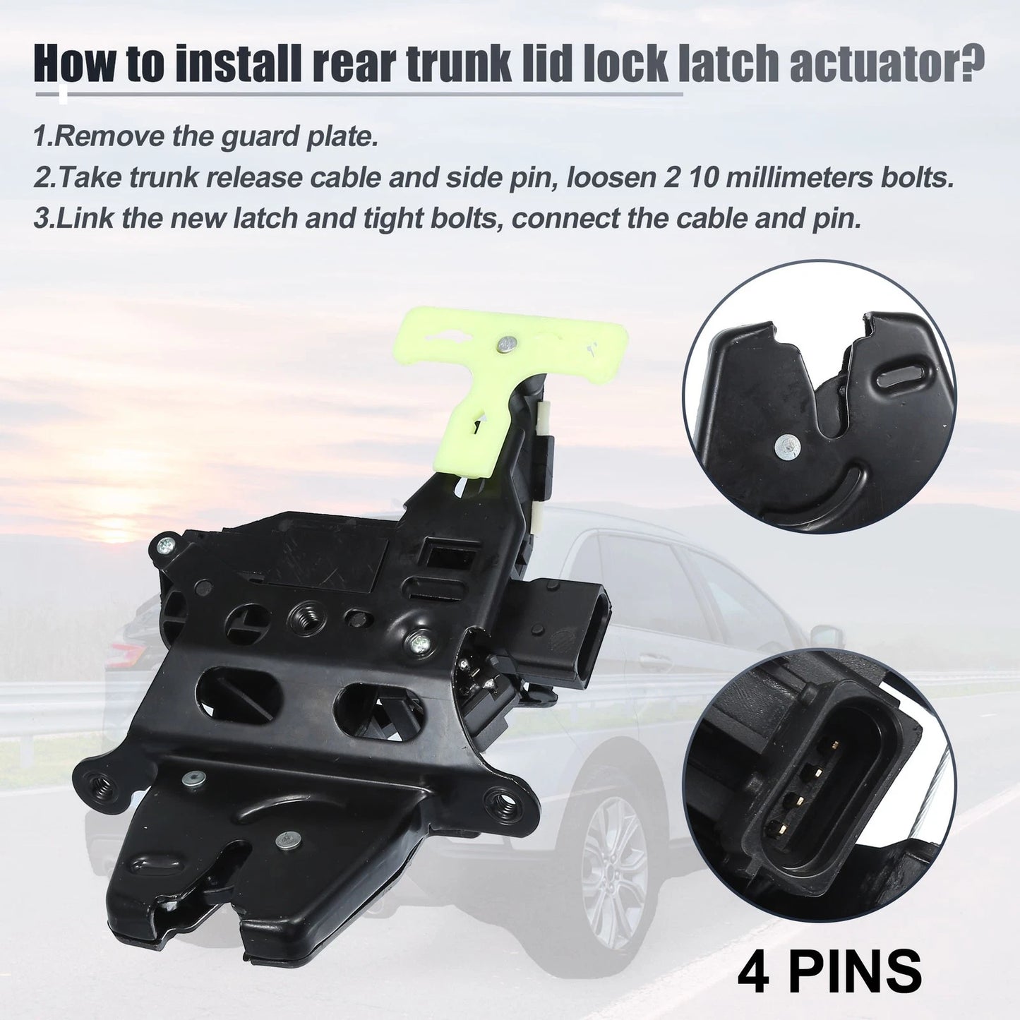 Trunk Lid Latch Lock Actuator Motor for Chevrolet Cobalt (2005 - 2010)