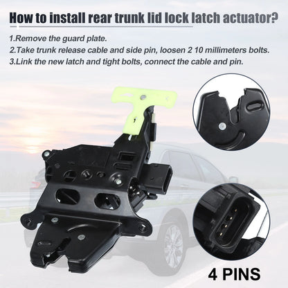 Trunk Lid Latch Lock Actuator Motor for Chevrolet Cobalt (2005 - 2010)