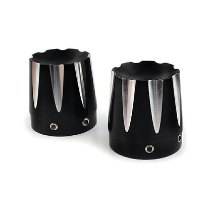 Front Axle Nut Covers for Harley Dyna, Fatboy, Electra, Street Glide, Road King (2006-2023)