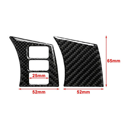 Carbon Fiber 4x Interior Steering Wheel Panel Cover for Nissan 350Z (2006-2009)