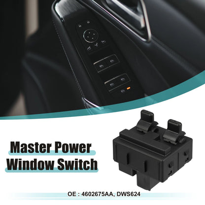 Front Left Driver Side Master Power Window Switch for Jeep Wrangler (2007-2018)