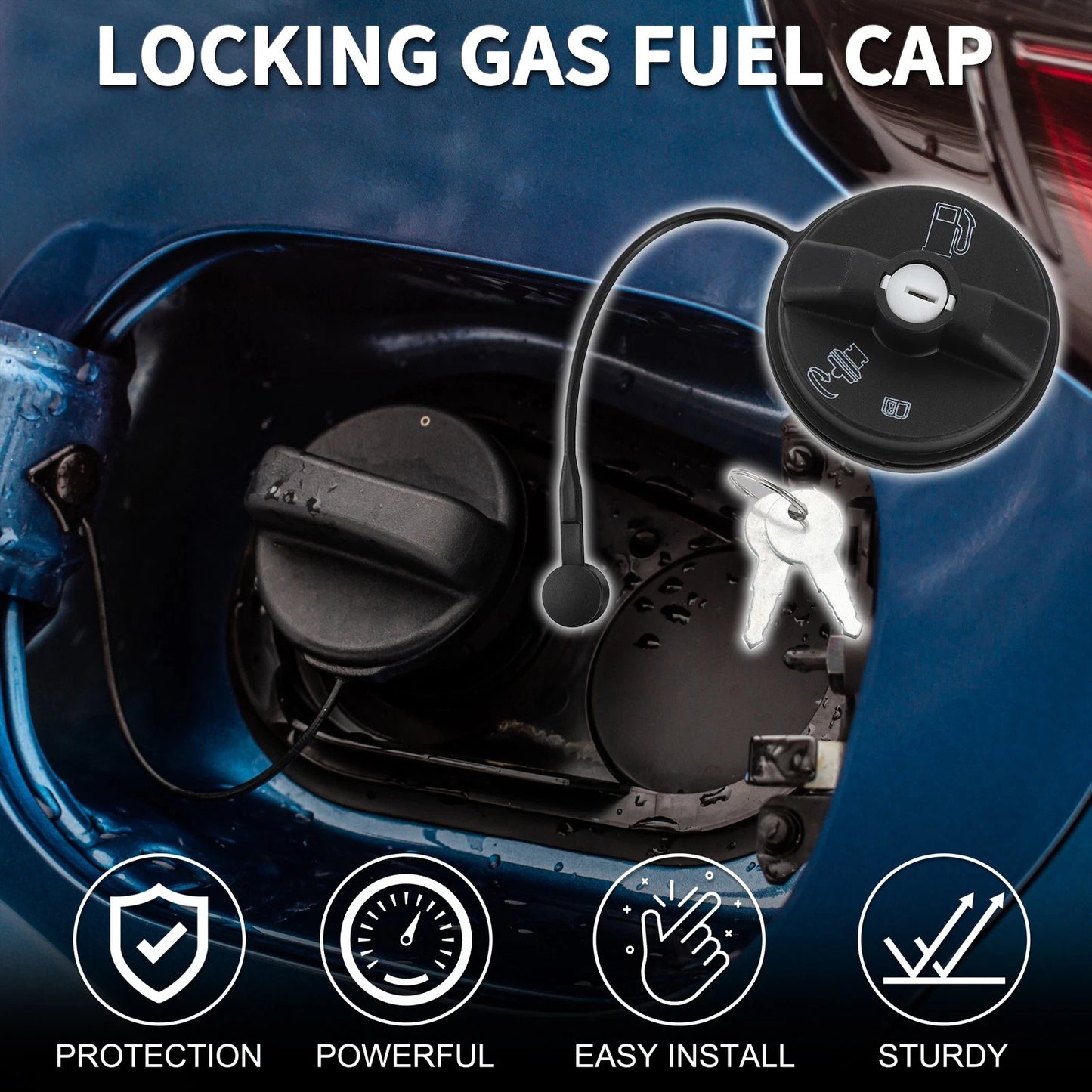 Locking Gas Fuel Cap for Chevrolet Buick Cadillac