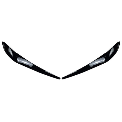 Front Headlight Eyebrow Eyelid Covers for BMW X3 F25, X4 F26 (2014-2017)