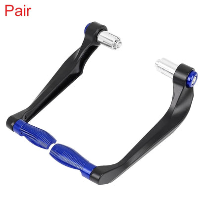 1 Pair 22mm Brake Clutch Lever Protector Hand Guard for Motorcycle Blue