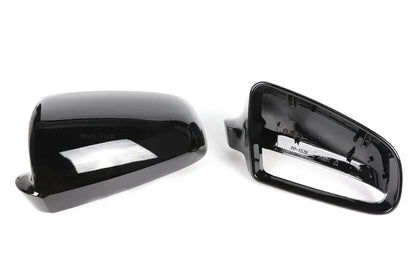 Gloss Black Wing Mirror Caps for Audi A4 B7 (2005–2008)