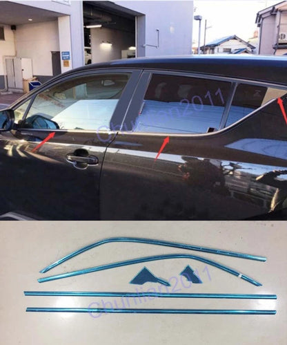 Window Bottom Frame Cover Trim for Toyota C-HR Steel Sill Trims 2 x (2016-2023)